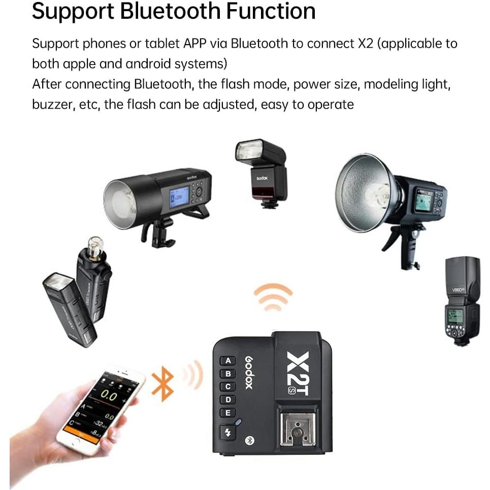 Flash Godox TT600 GN60 + Disparador X2T-S para Sony