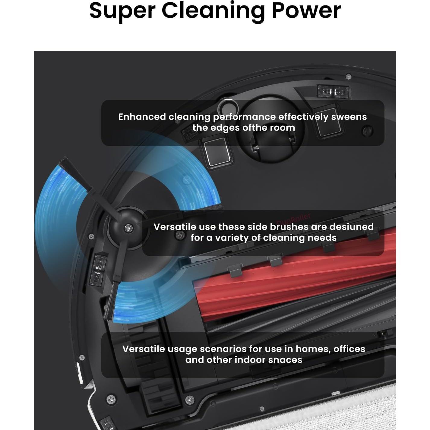 Paquete de 5 cepillos laterales Rrochio para aspiradoras Roborock