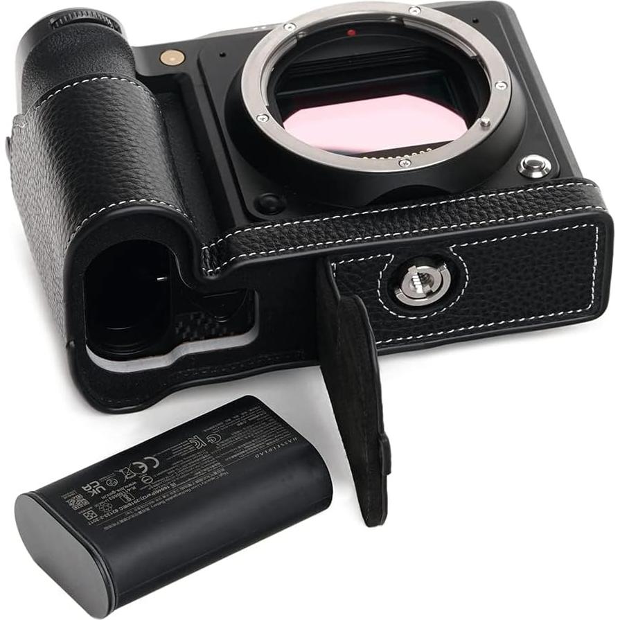 Funda de cámara BolinUS para Hasselblad X2D 100C - Cuero Negro