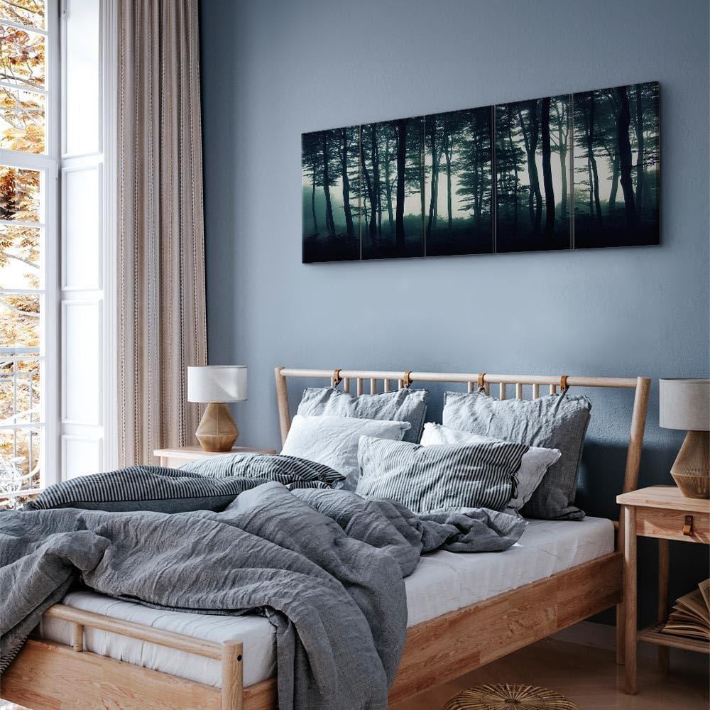 Lienzo Impreso Bosque Artgeist 100x40 cm 5 Piezas Decoración