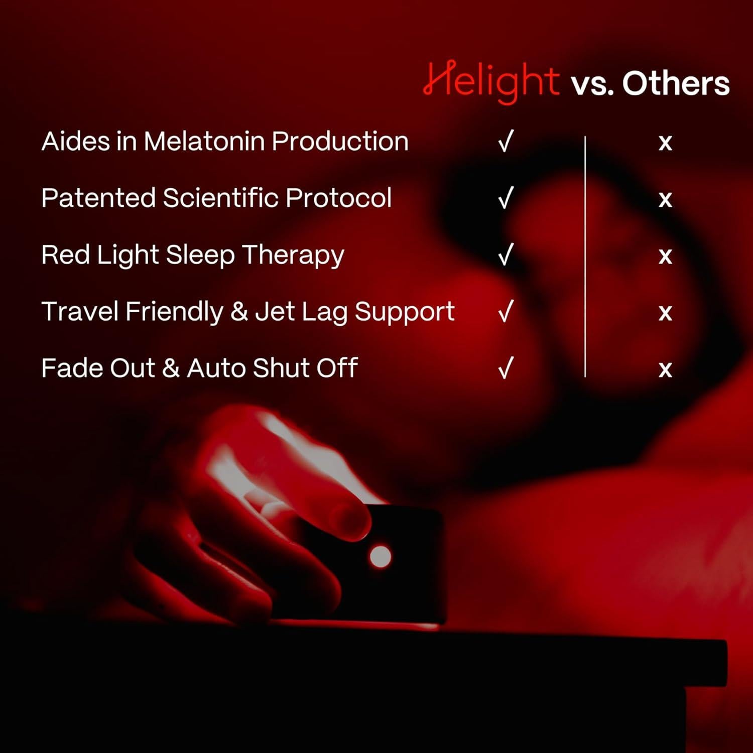 Lámpara de Luz Roja Helight para Dormir 630nm Compacta