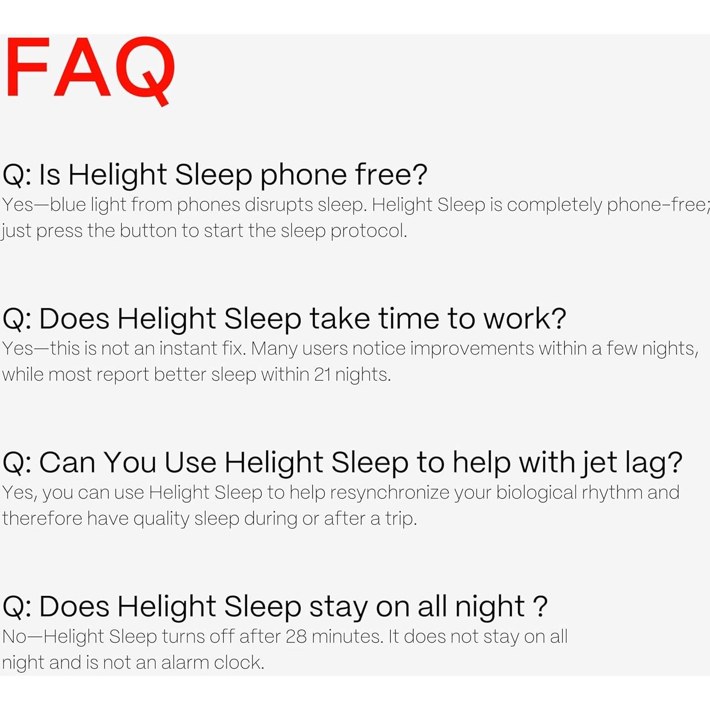 Lámpara de Luz Roja Helight para Dormir 630nm Compacta