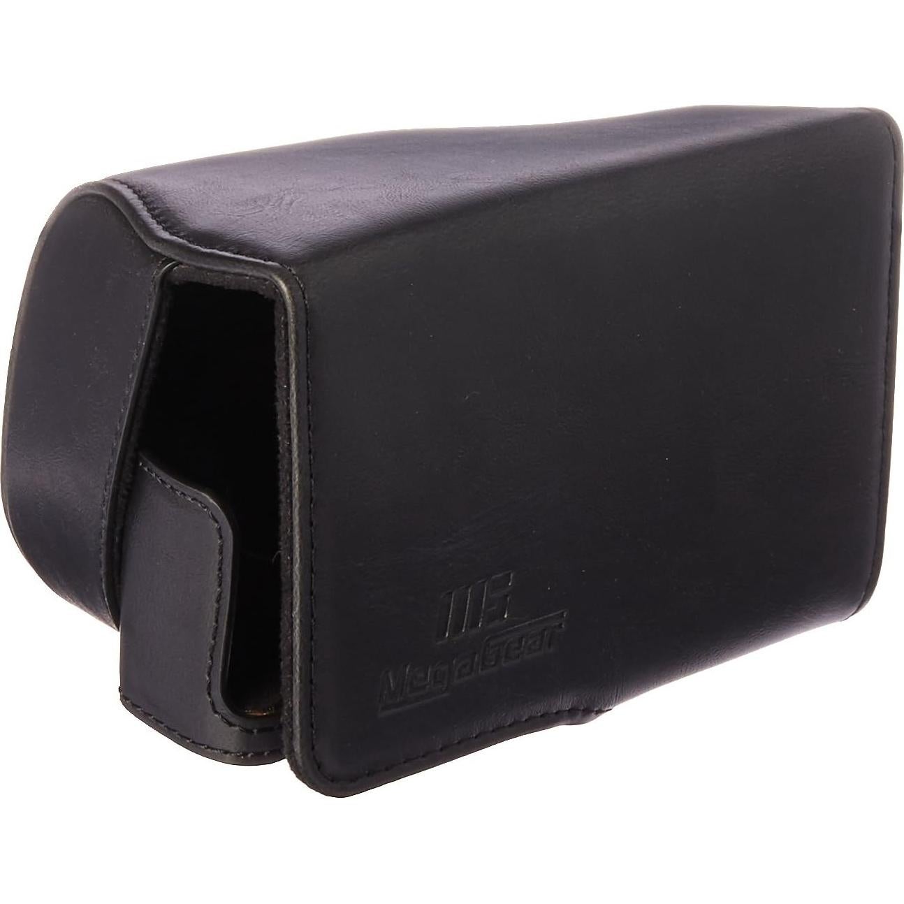 Funda de Cuero MegaGear para Panasonic Lumix DMC-GX85/GX80 - Negro