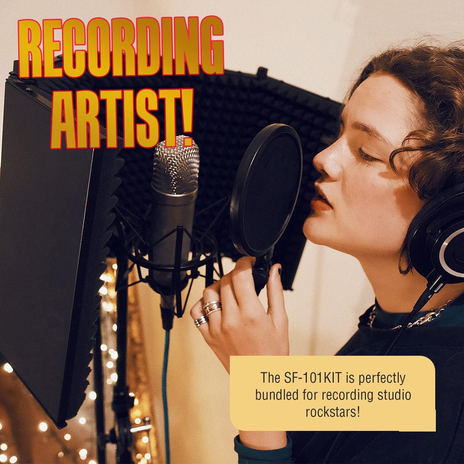 Escudo de Aislamiento de Micrófono AxcessAbles Grande 81 cm