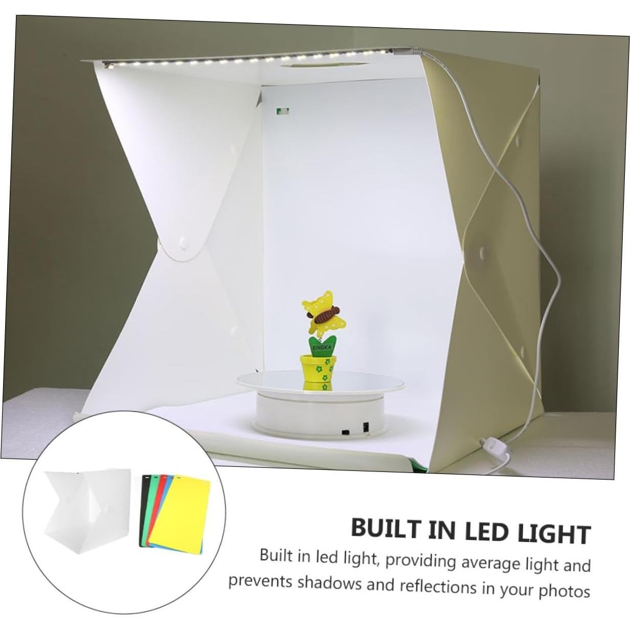 Caja de Luz LED Mini Fotografía Portátil DOITOOL 30x30cm