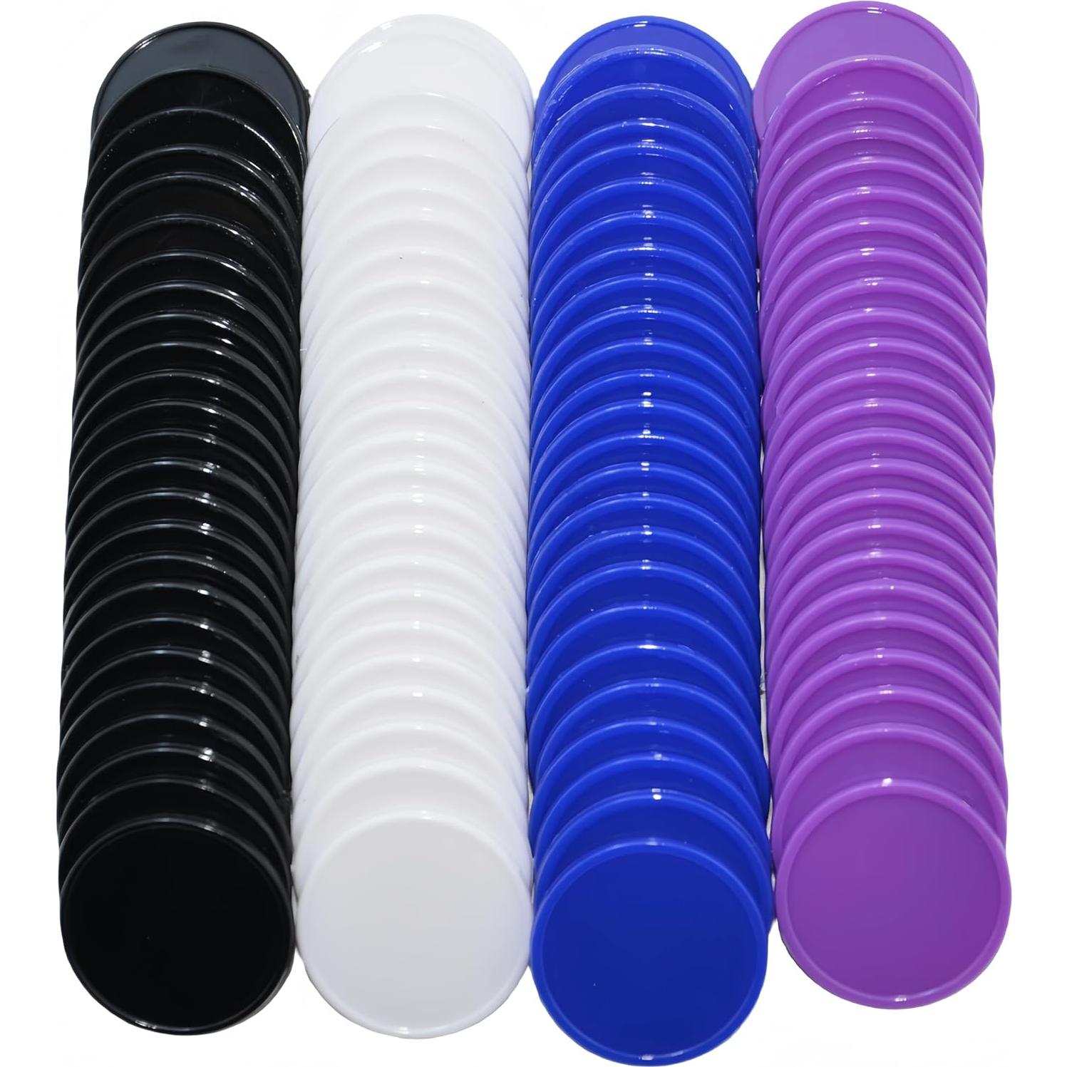 Set de 100 Fichas de Plástico SmartDealsPro 25mm 4 Colores