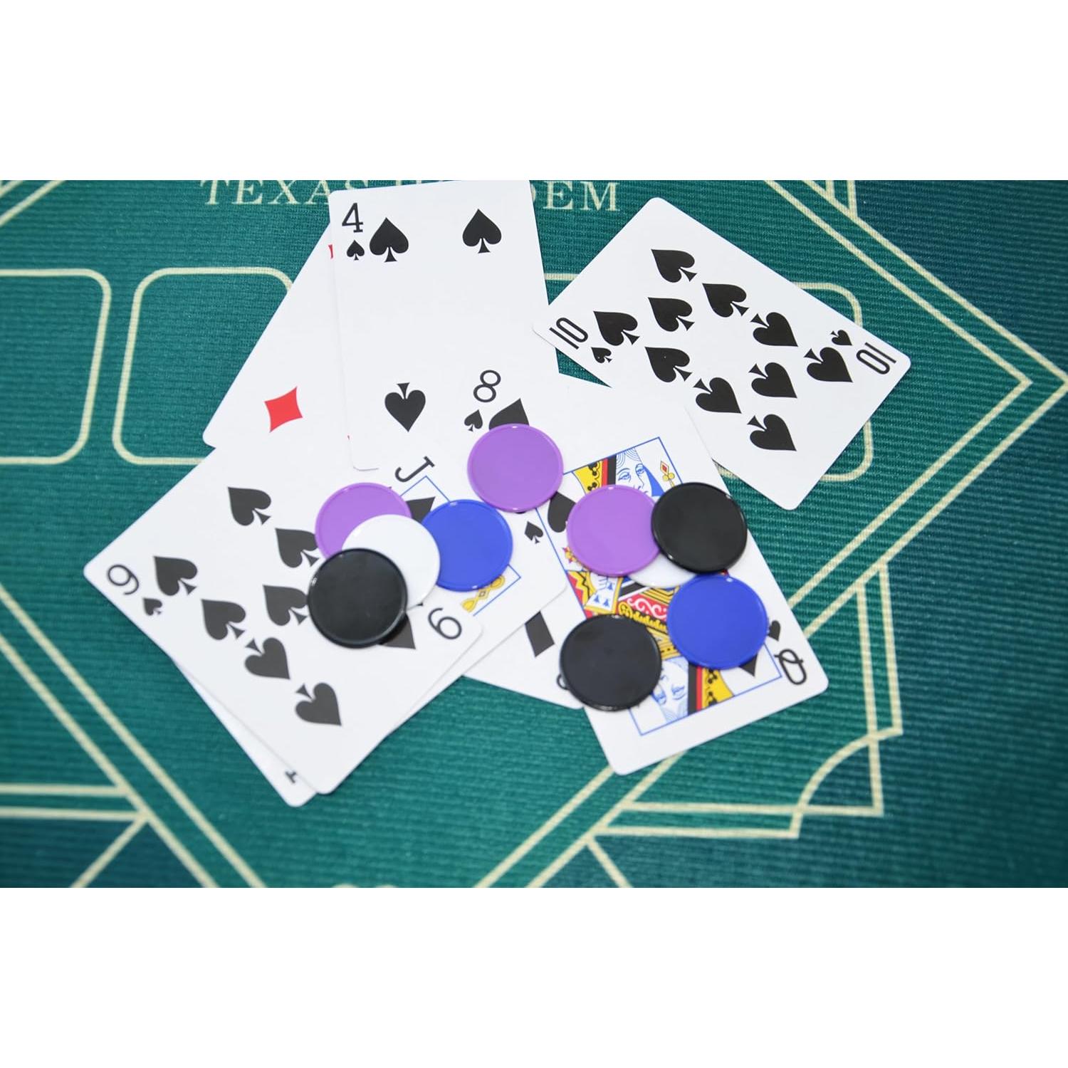 Set de 100 Fichas de Plástico SmartDealsPro 25mm 4 Colores