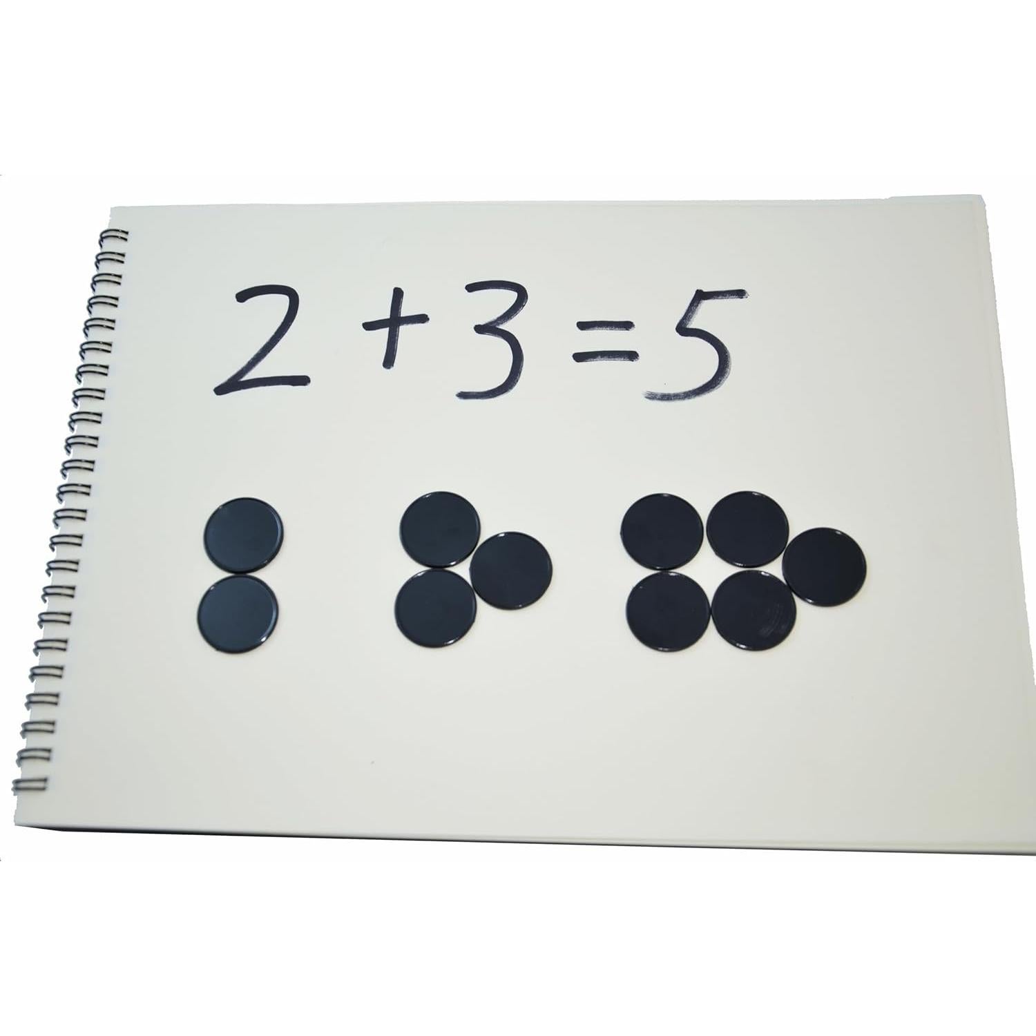 Set de 100 Fichas de Plástico 25mm SmartDealsPro (Negro)