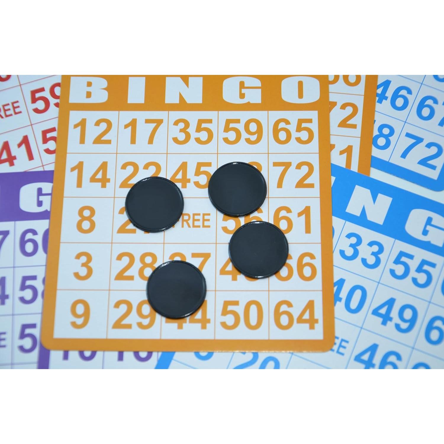 Set de 100 Fichas de Plástico 25mm SmartDealsPro (Negro)