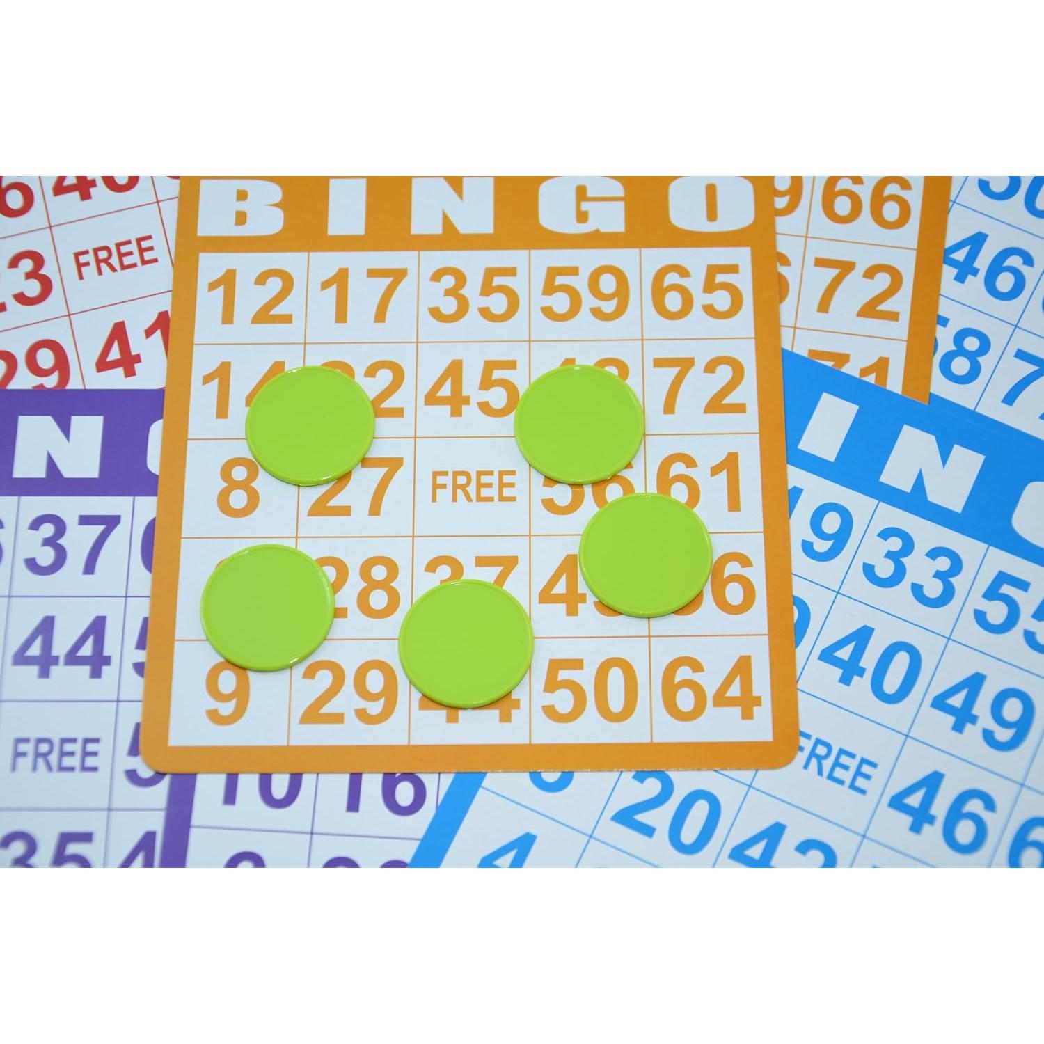 Set de 100 Fichas de Plástico SmartDealsPro 25mm Verde Claro