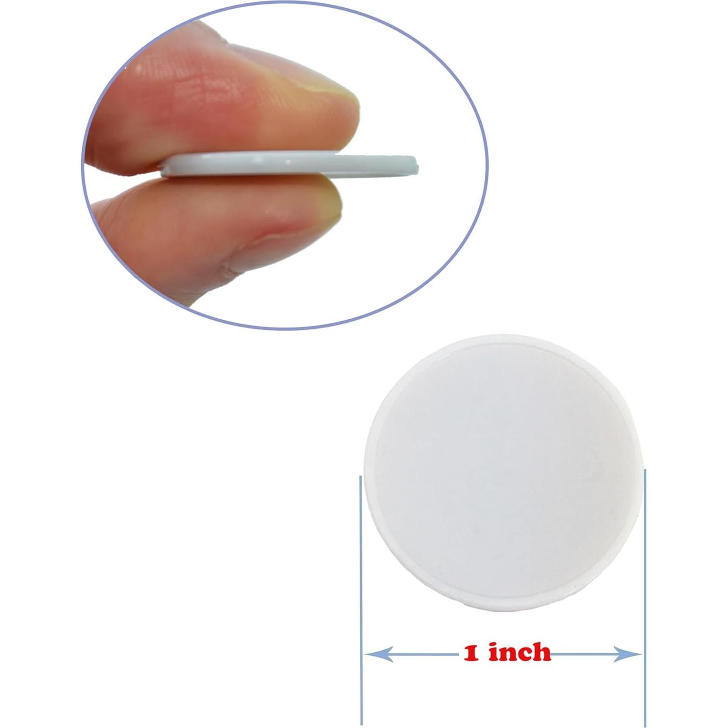 SmartDealsPro Set de 100 Fichas de Plástico 25mm con Caja Gris