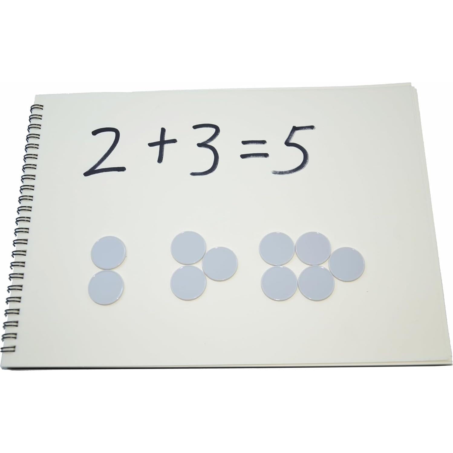 SmartDealsPro Set de 100 Fichas de Plástico 25mm con Caja Gris