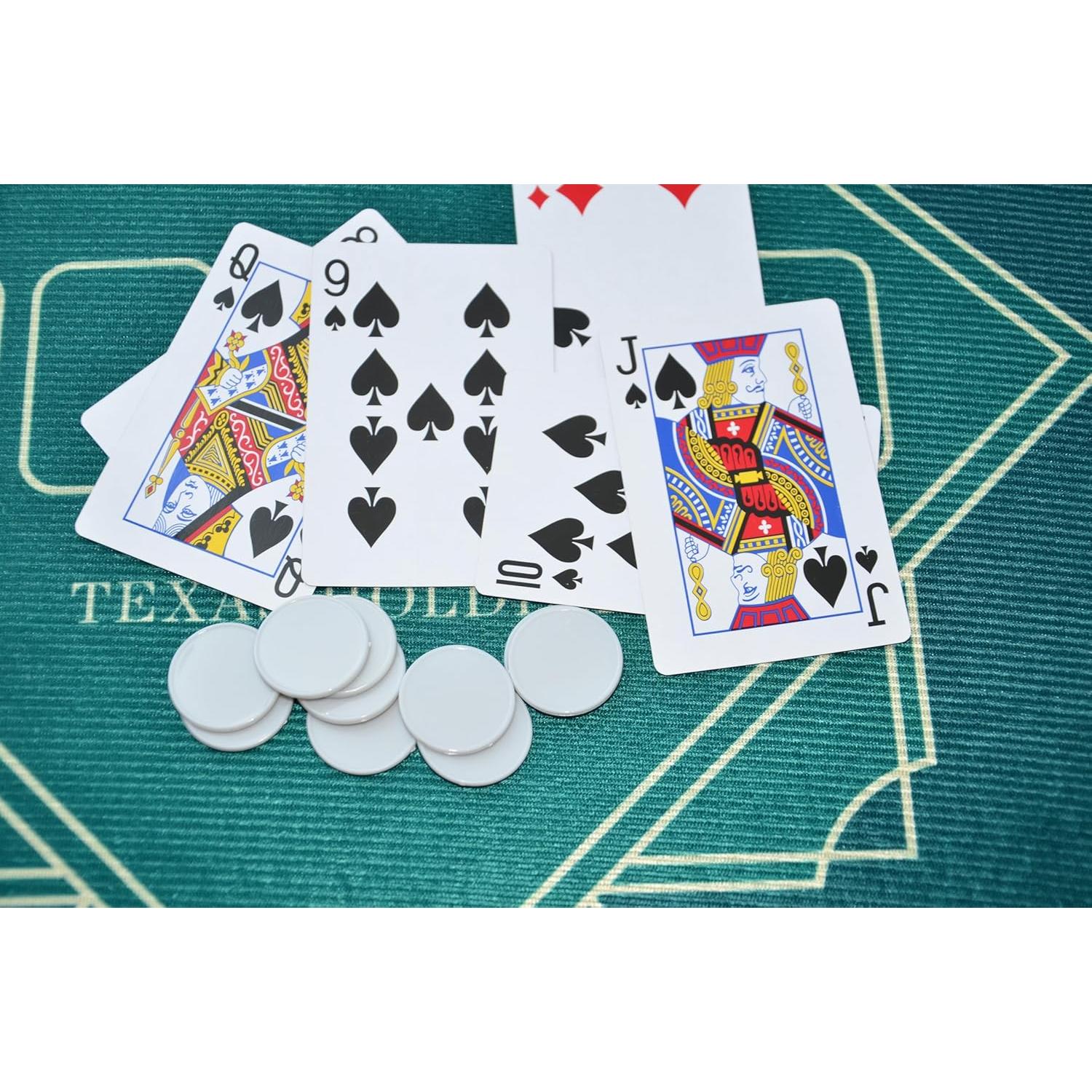 SmartDealsPro Set de 100 Fichas de Plástico 25mm con Caja Gris