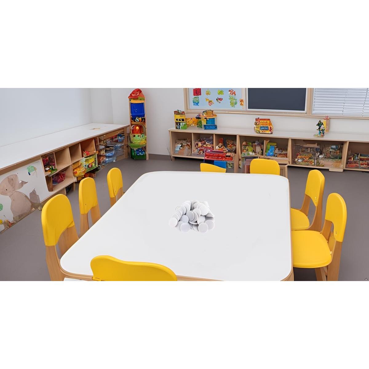 SmartDealsPro Set de 100 Fichas de Plástico 25mm con Caja Gris