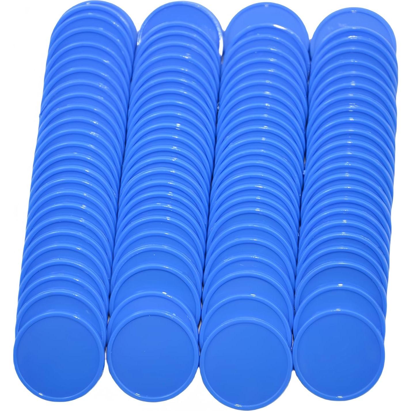 Set de 100 Fichas de Plástico SmartDealsPro 25mm Azul