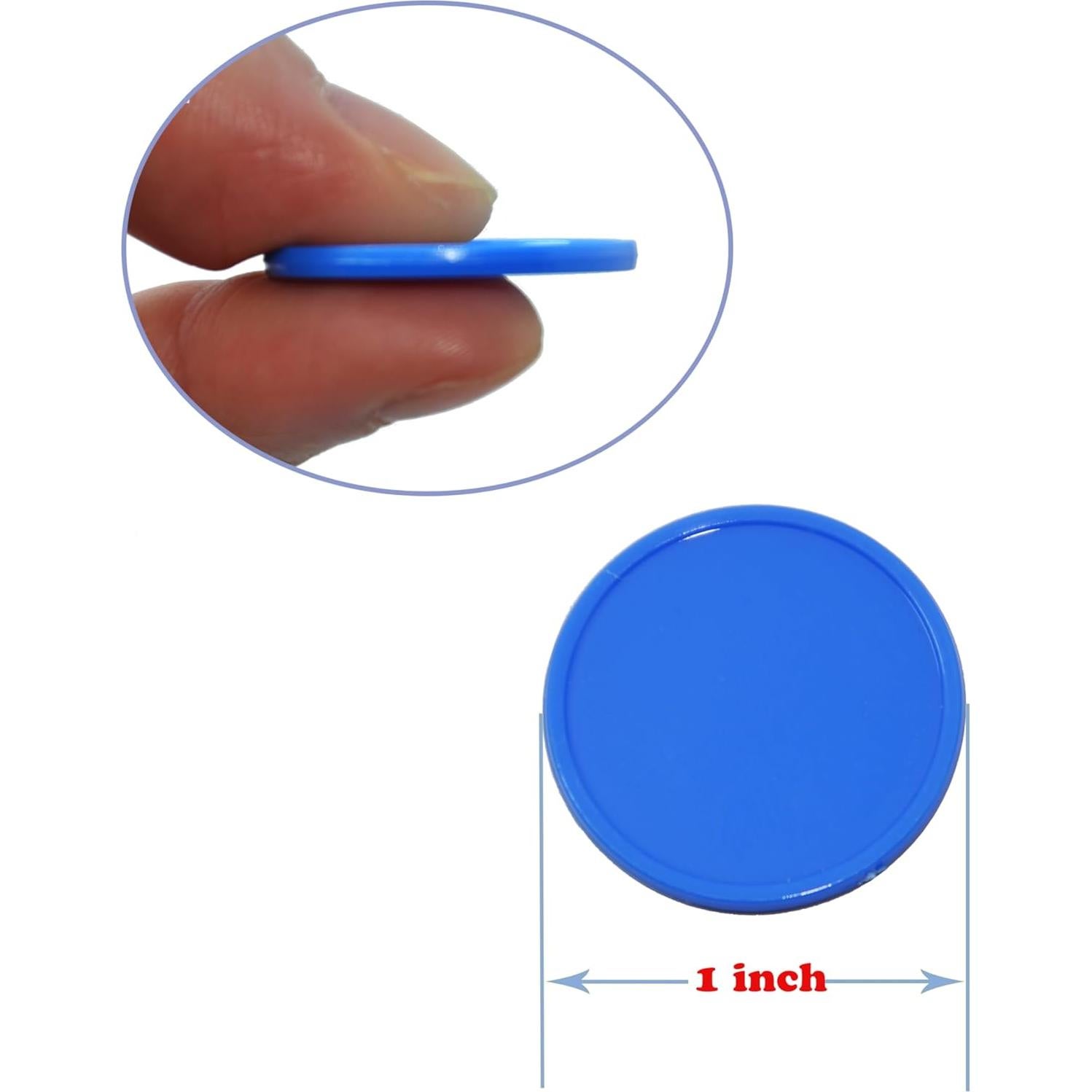 Set de 100 Fichas de Plástico SmartDealsPro 25mm Azul