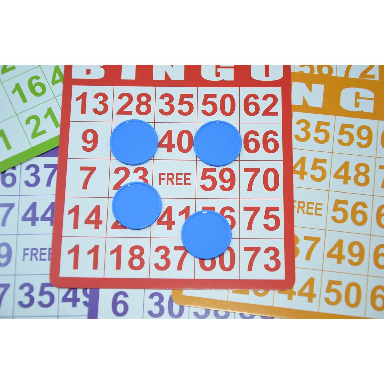 Set de 100 Fichas de Plástico SmartDealsPro 25mm Azul