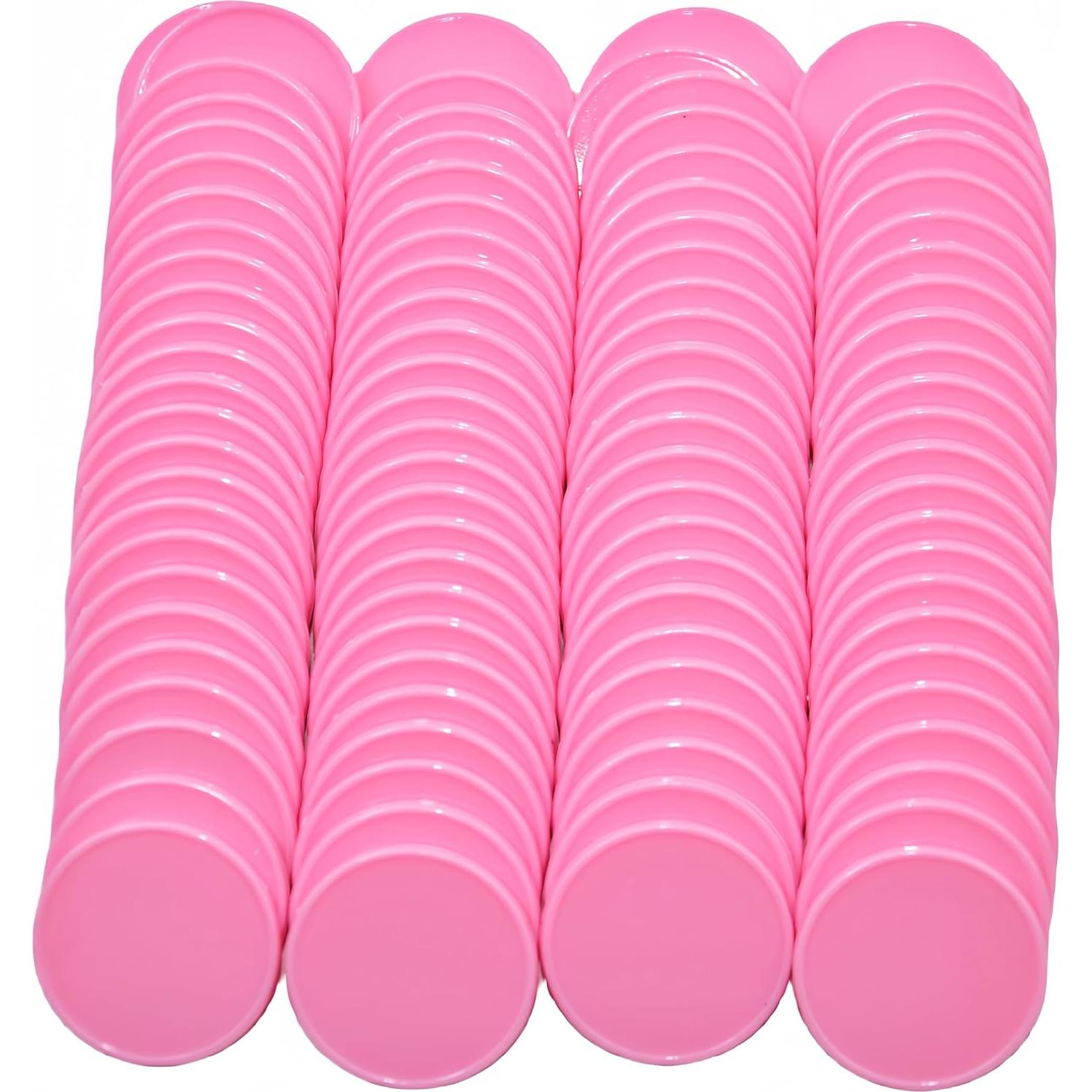 Set de 100 Contadores de Plástico Rosa SmartDealsPro 25mm