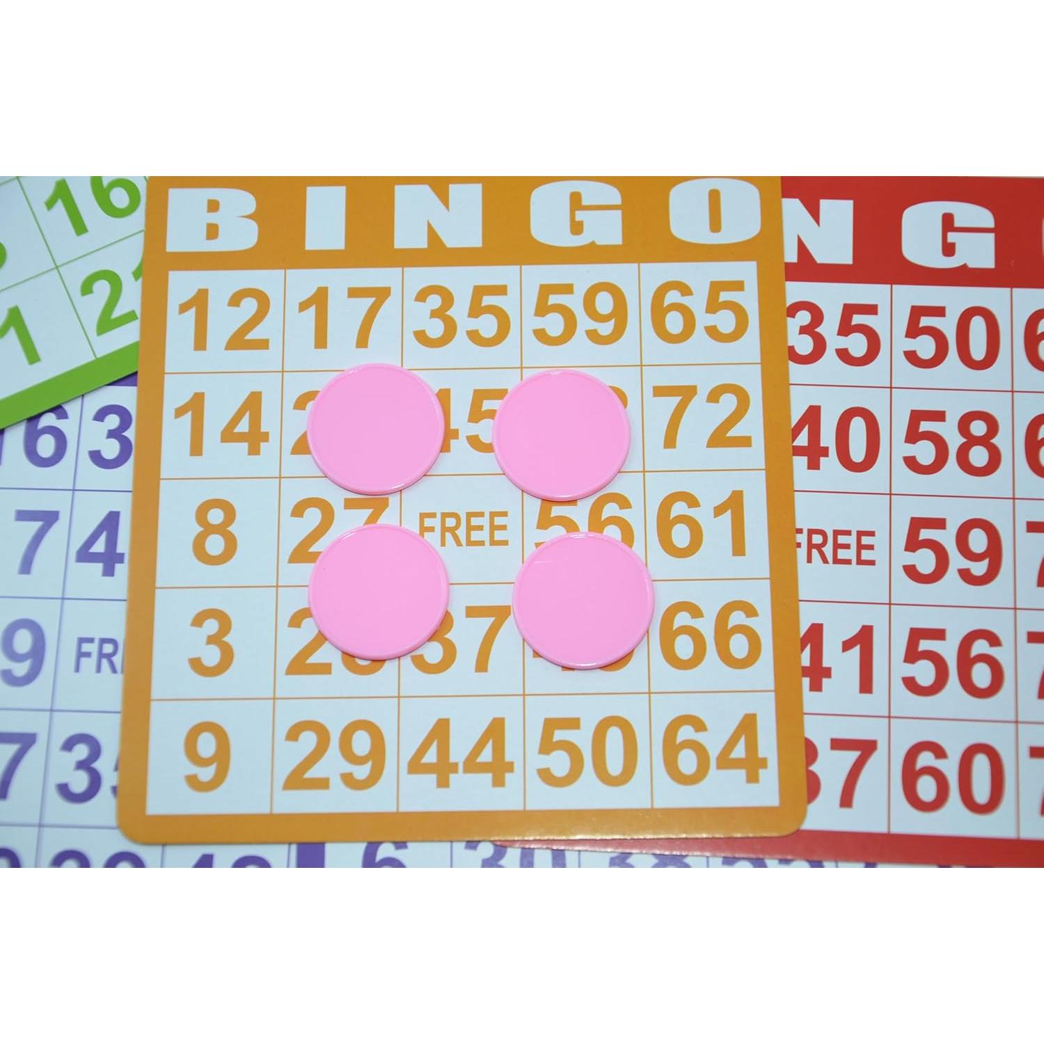 Set de 100 Contadores de Plástico Rosa SmartDealsPro 25mm