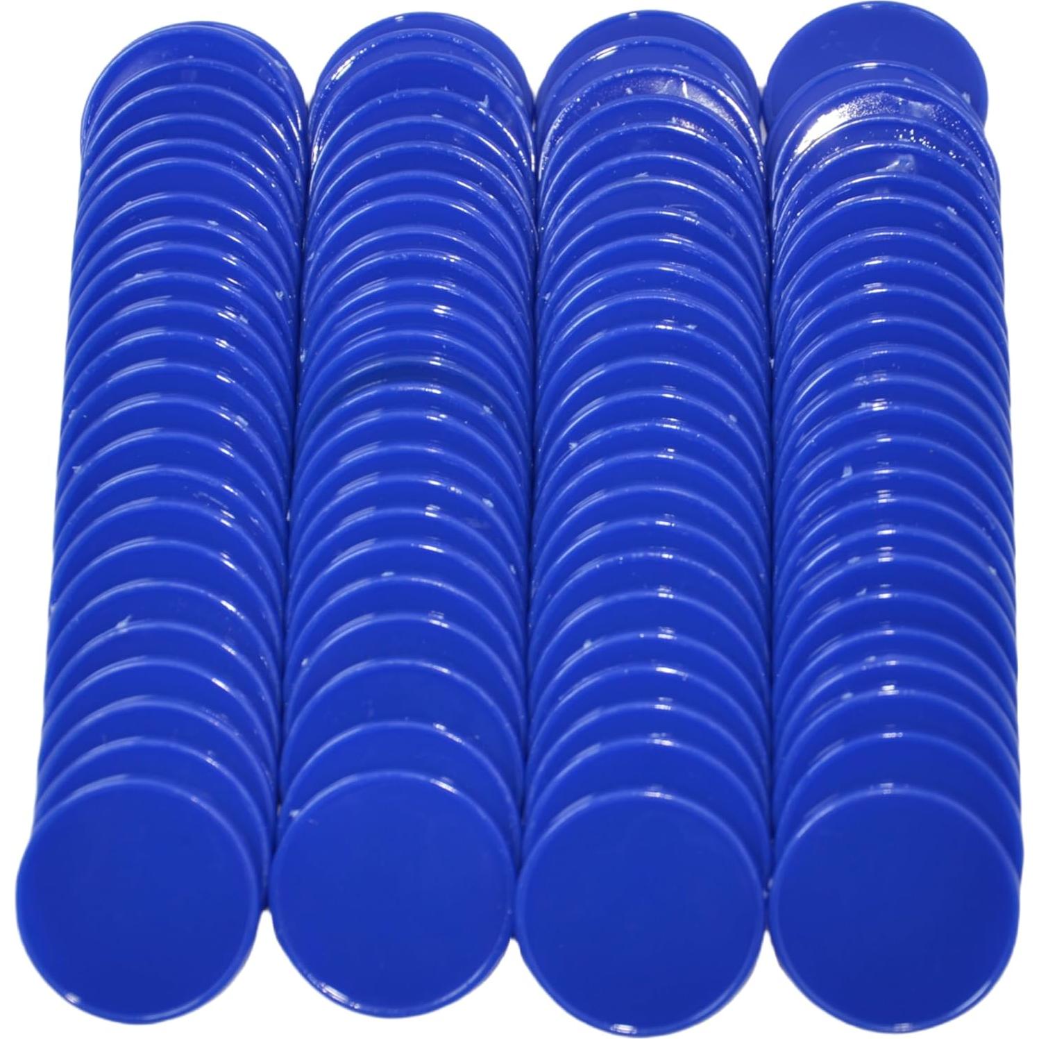 Set de 100 Fichas Plásticas 25mm SmartDealsPro Azul