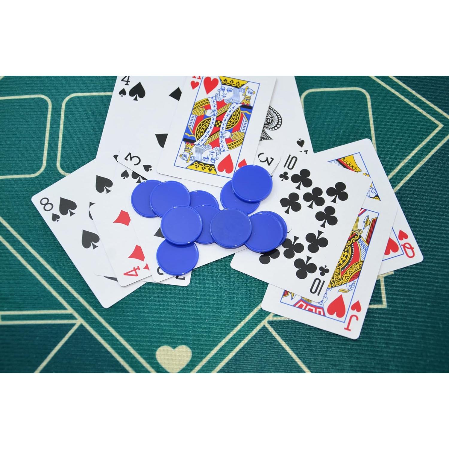 Set de 100 Fichas Plásticas 25mm SmartDealsPro Azul