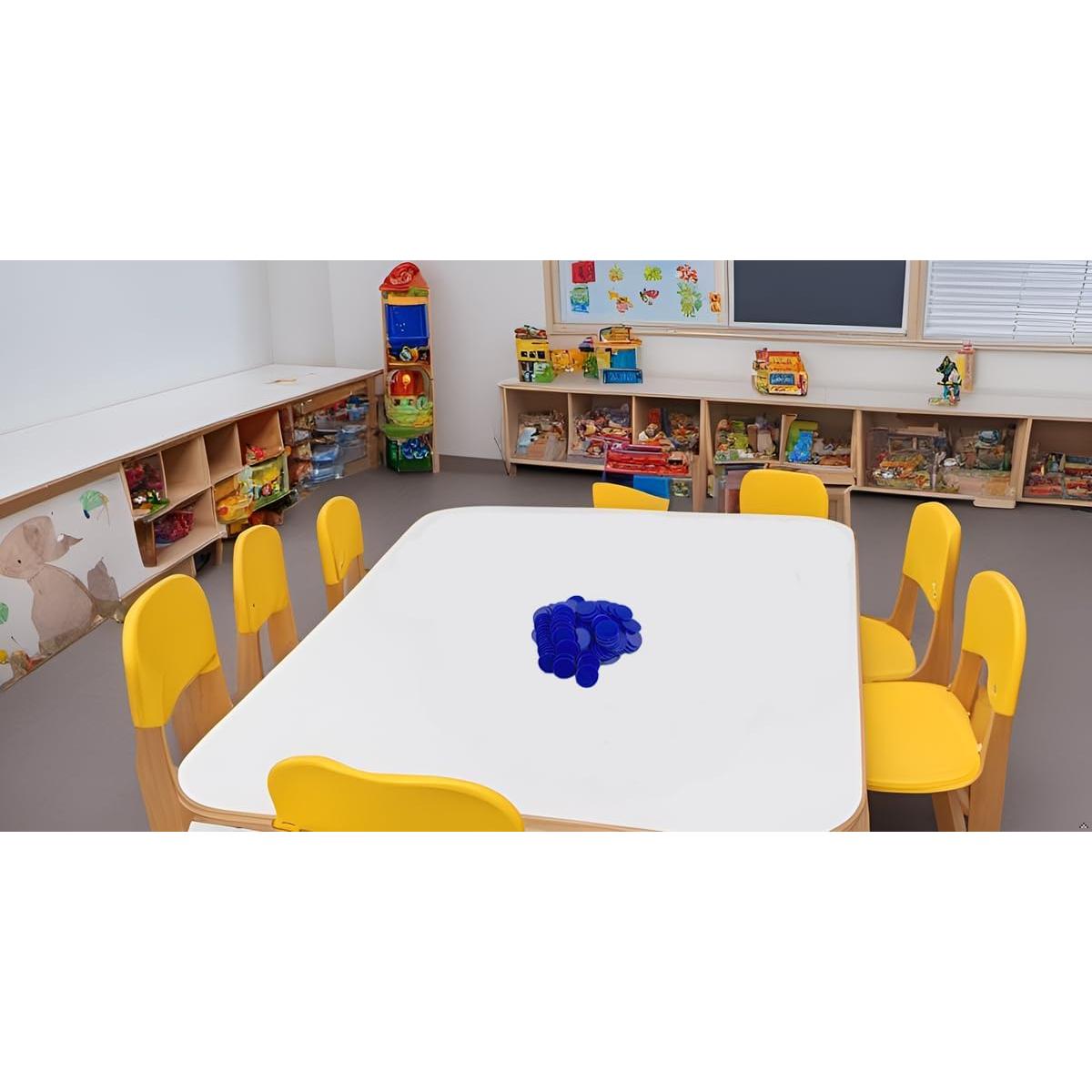 Set de 100 Fichas Plásticas 25mm SmartDealsPro Azul