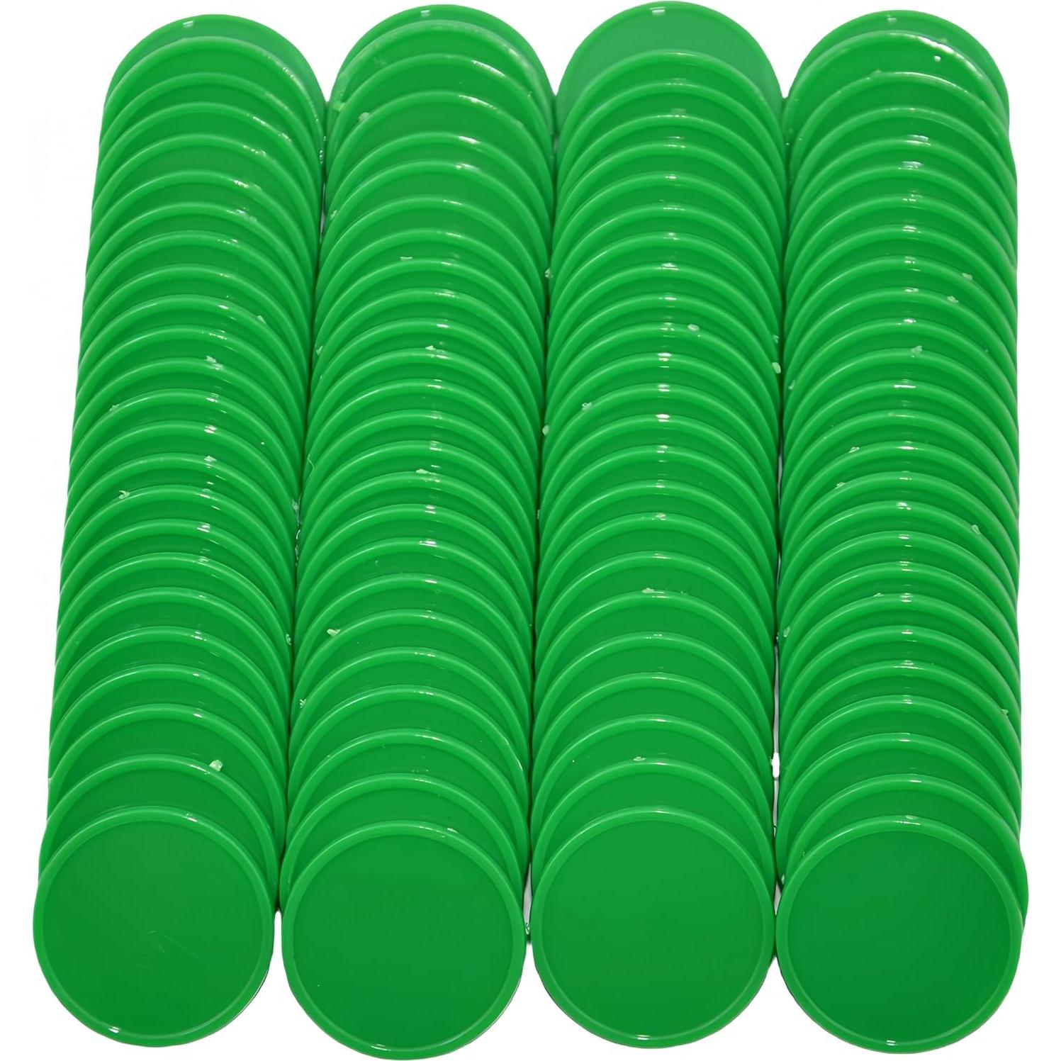 Set de 100 Fichas Plásticas 25mm SmartDealsPro Verde
