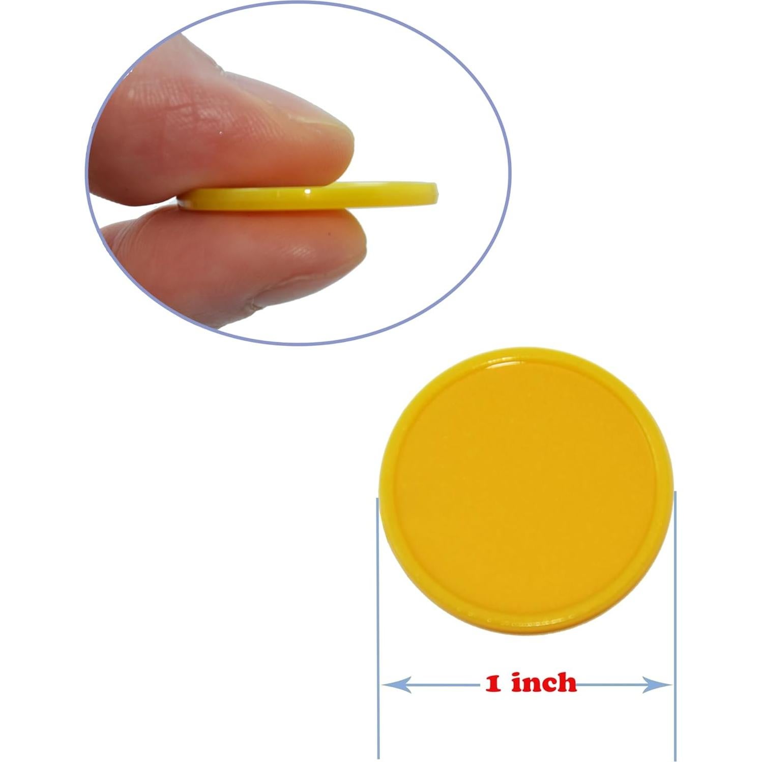 Set de 100 Fichas de Plástico 25mm Dorado - SmartDealsPro