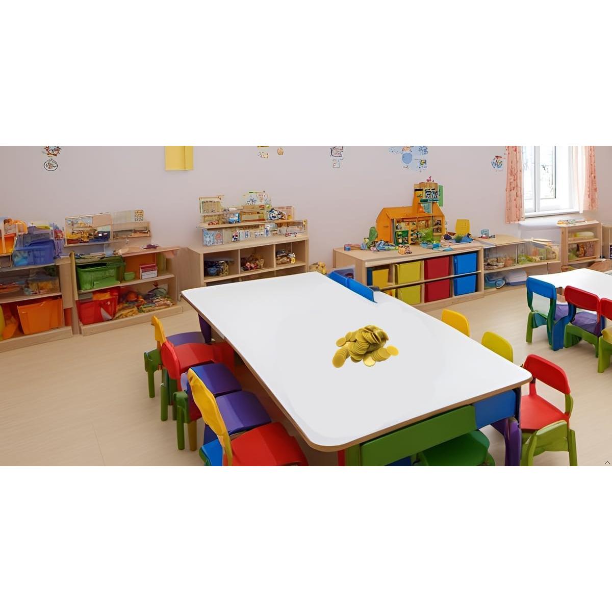 Set de 100 Fichas de Plástico 25mm Dorado - SmartDealsPro