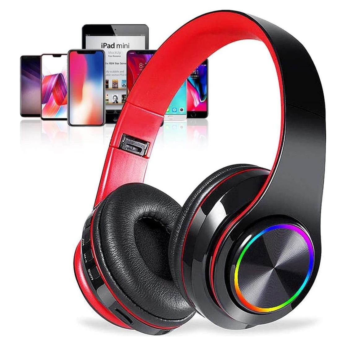 Auriculares Bluetooth E-Greetshopping B39 con LED y micrófono