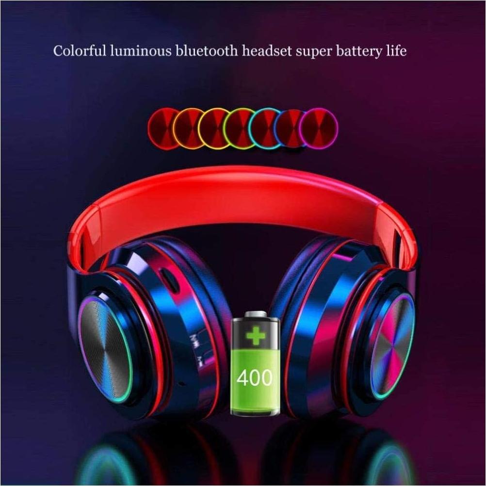 Auriculares Bluetooth E-Greetshopping B39 con LED y micrófono