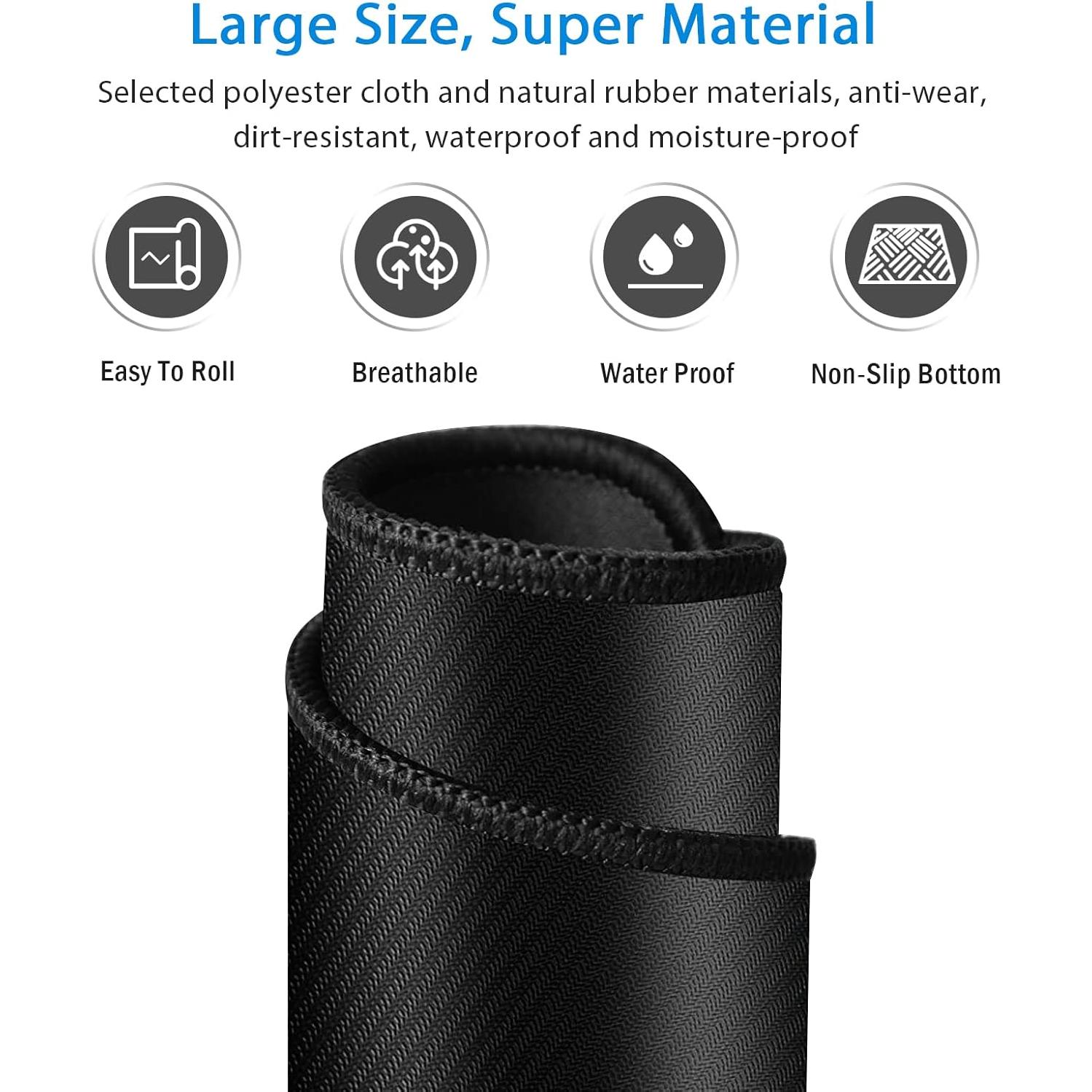 Alfombrilla de Ratón Grande Anpollo 90x40cm Antideslizante