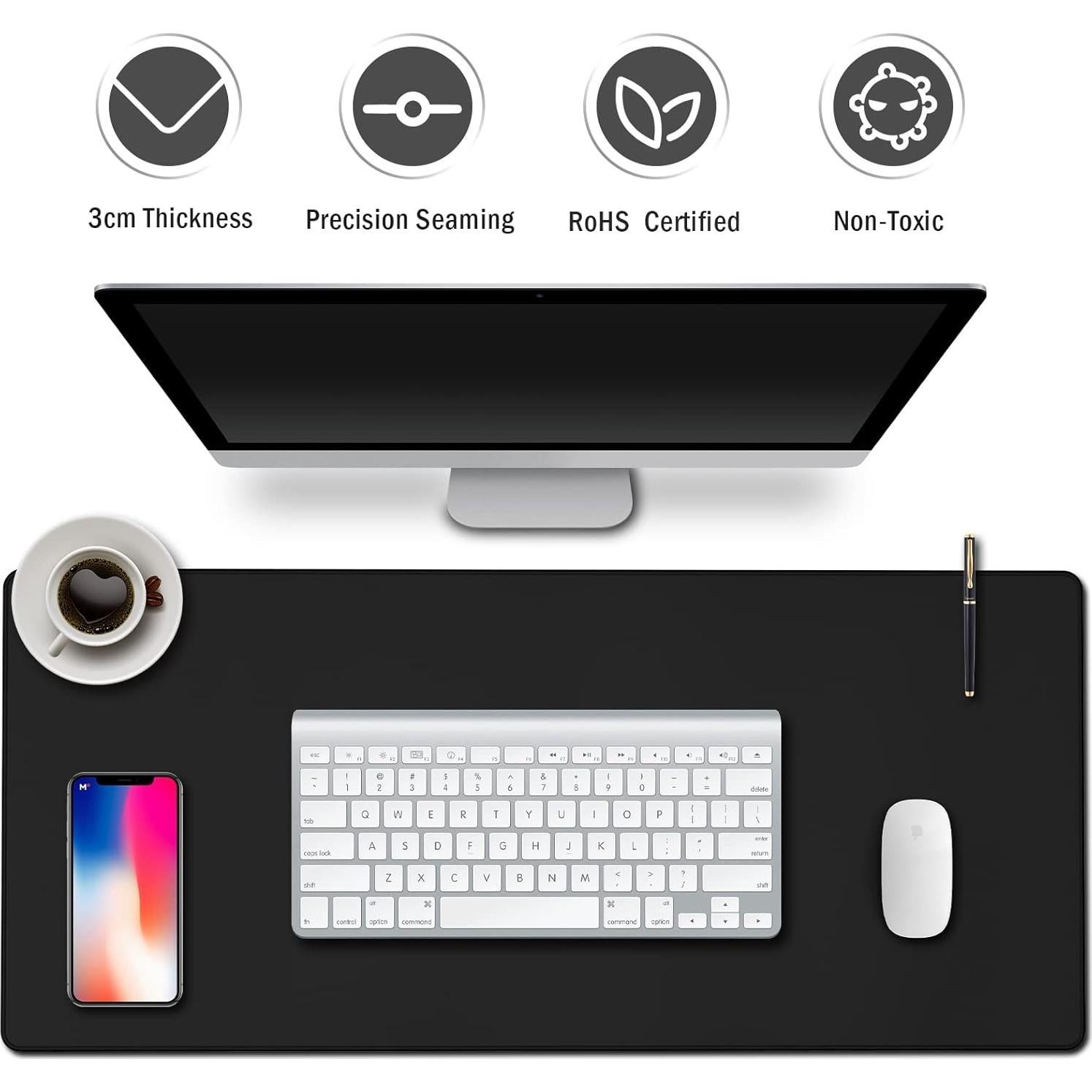 Alfombrilla de Ratón Grande Anpollo 90x40cm Antideslizante