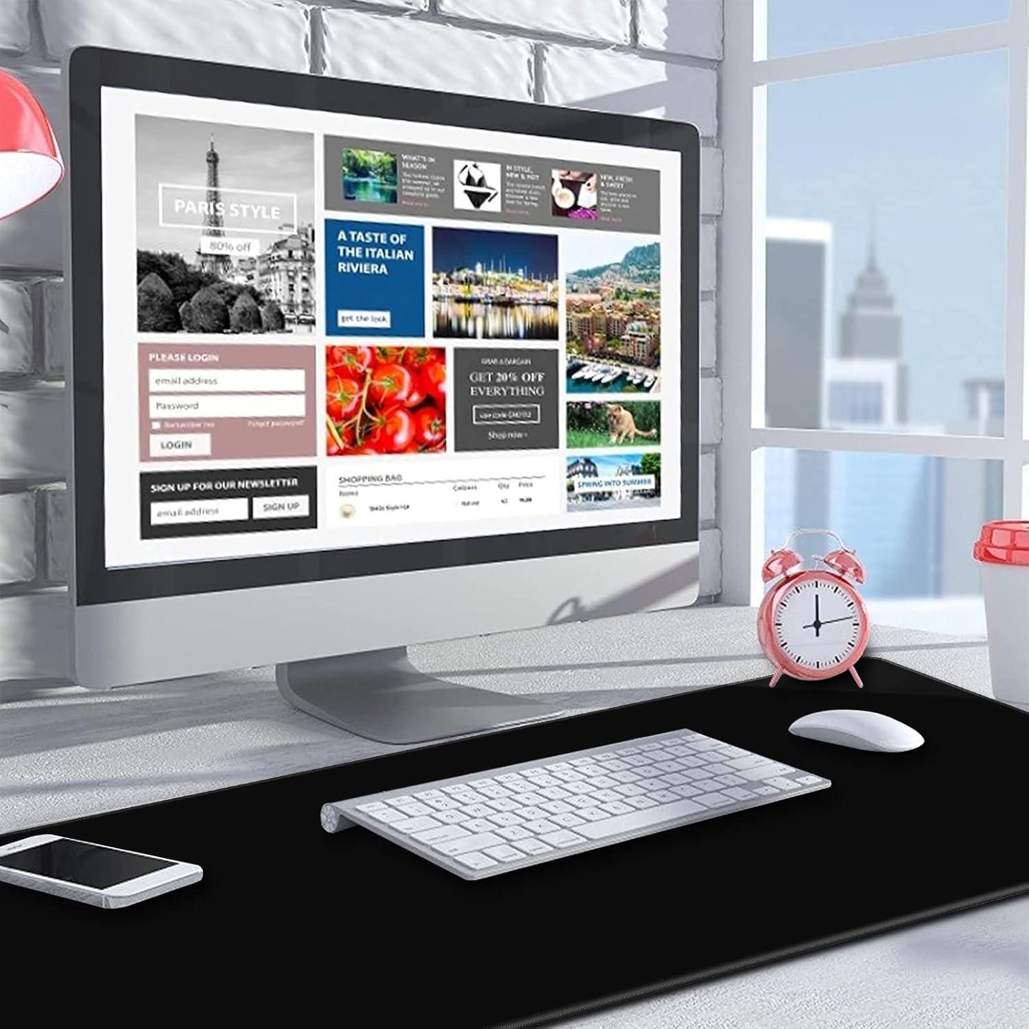 Alfombrilla de Ratón Grande Anpollo 90x40cm Antideslizante