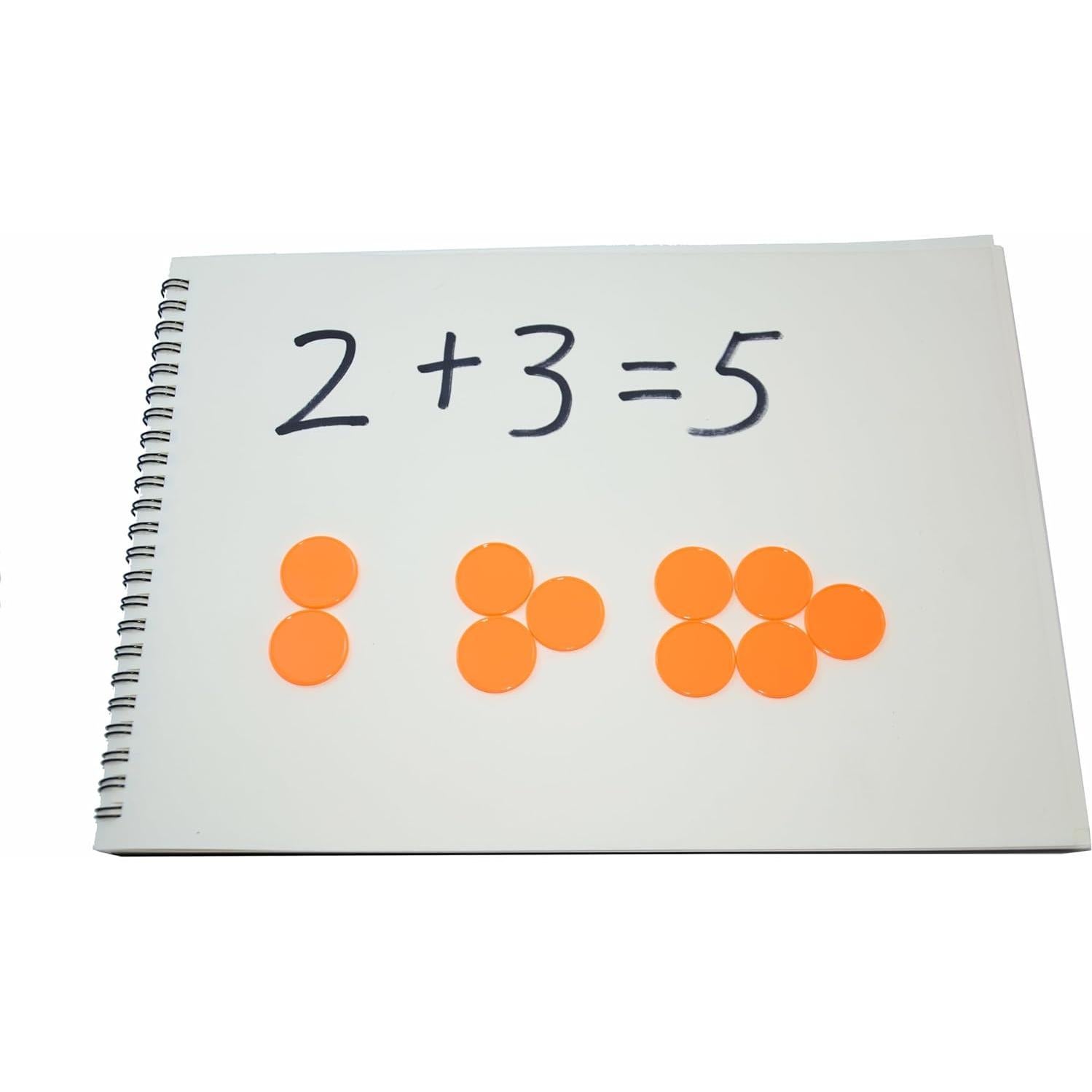 SmartDealsPro Set de 100 Fichas Plásticas 25mm Rojo Naranja