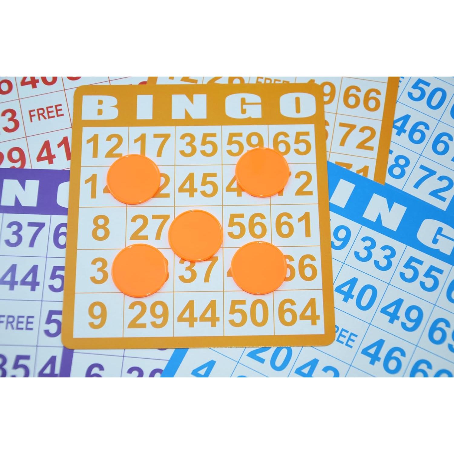 SmartDealsPro Set de 100 Fichas Plásticas 25mm Rojo Naranja