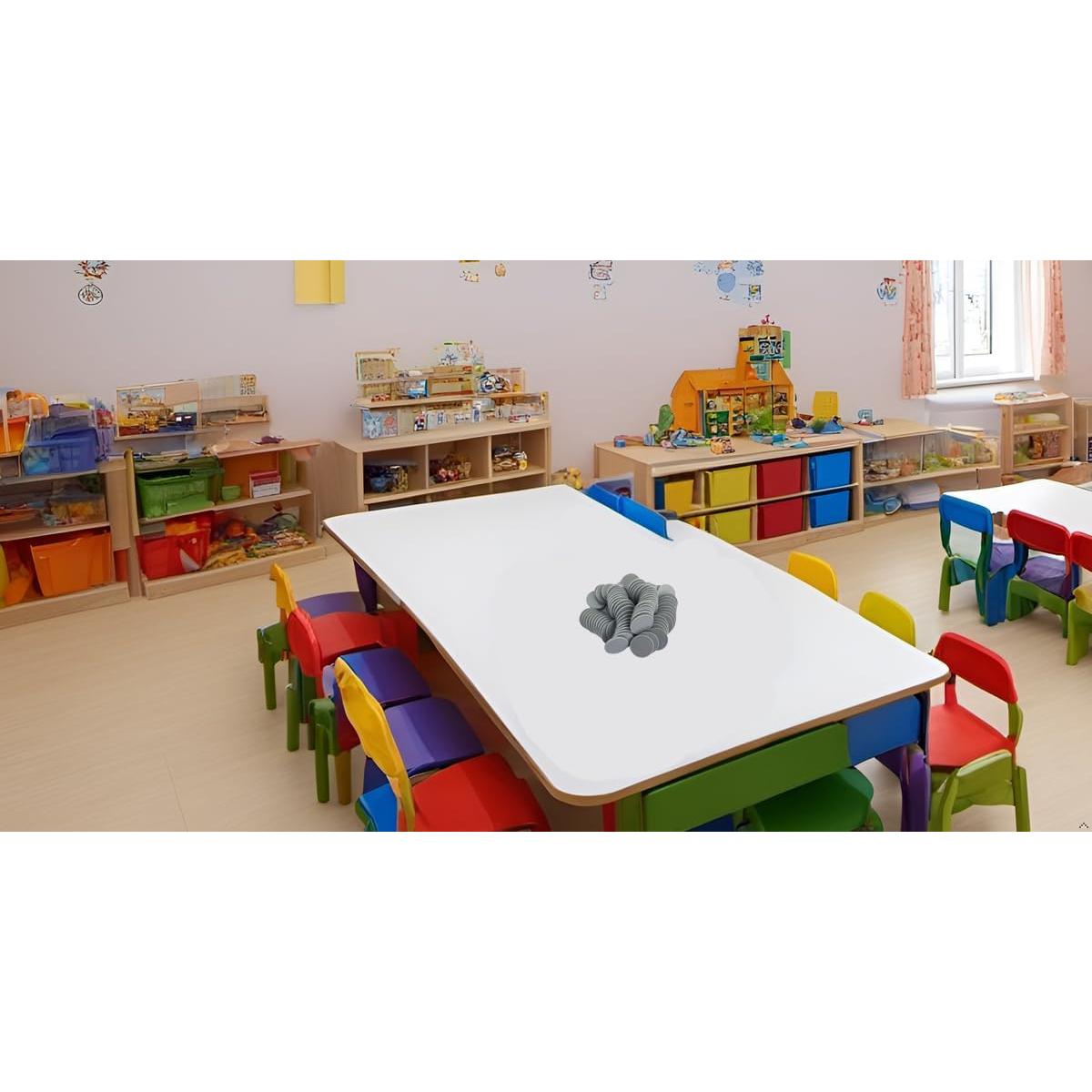 Set de 100 Fichas de Plástico 25mm SmartDealsPro con Caja