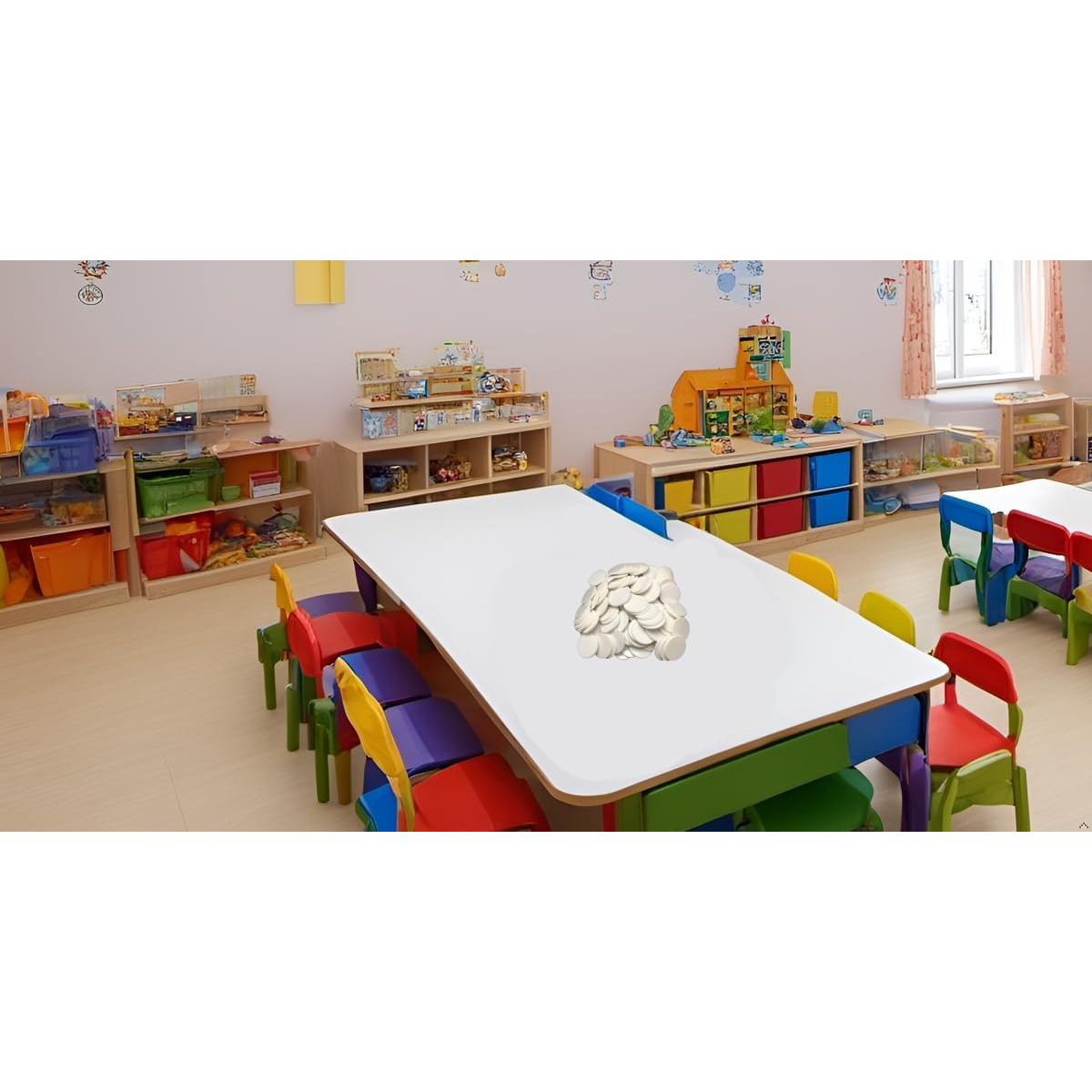 Set de 100 Fichas de Plástico SmartDealsPro 25mm con Caja