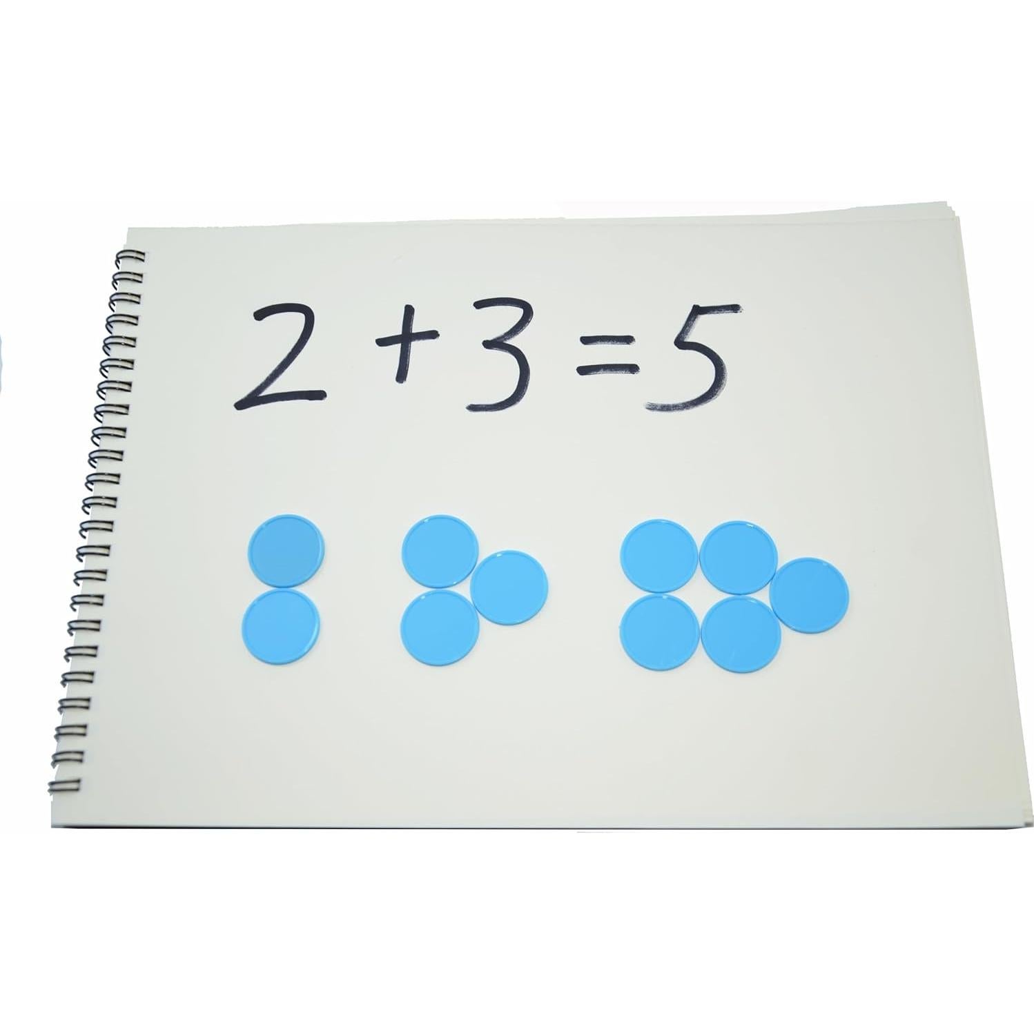 Set de 100 Fichas de Plástico SmartDealsPro 25mm Azul Cielo