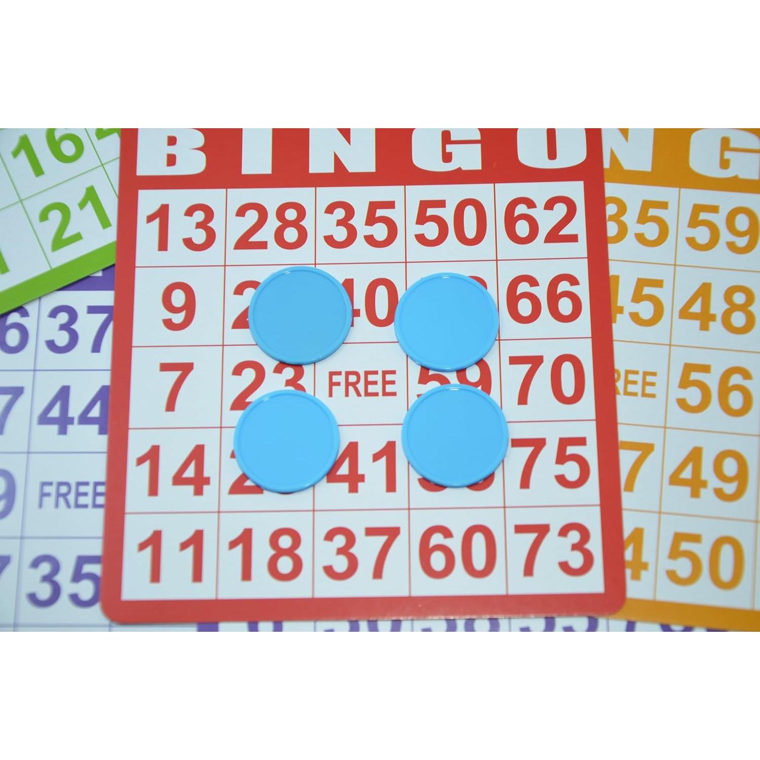 Set de 100 Fichas de Plástico SmartDealsPro 25mm Azul Cielo