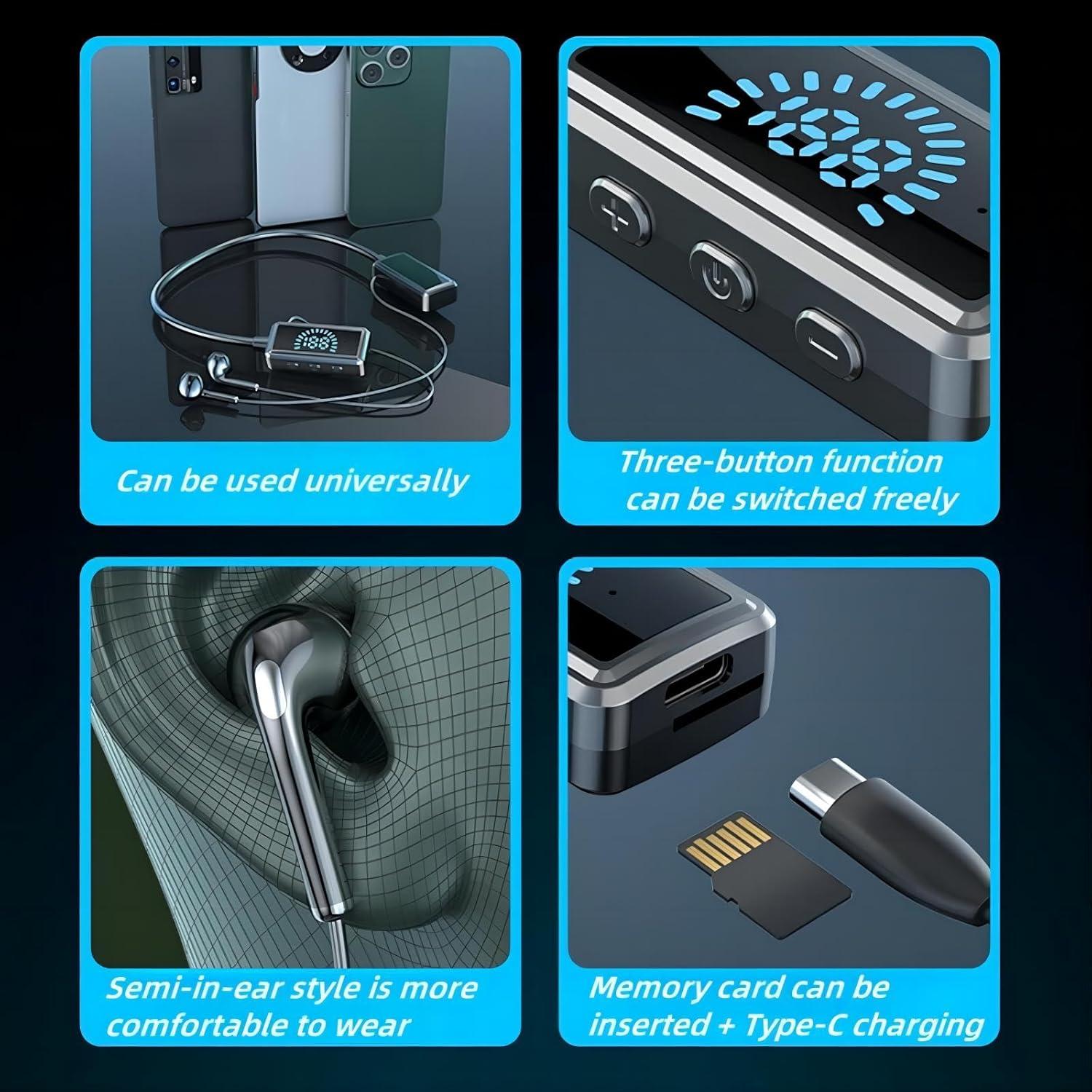 Auriculares Inalámbricos Bluetooth 5.3 con Tarjeta de Sonido