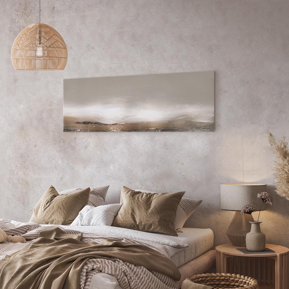 Lienzo Decorativo Artgeist 90x30 cm Abstracto Beige Marrón