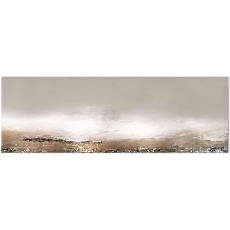 Lienzo Decorativo Artgeist 90x30 cm Abstracto Beige Marrón