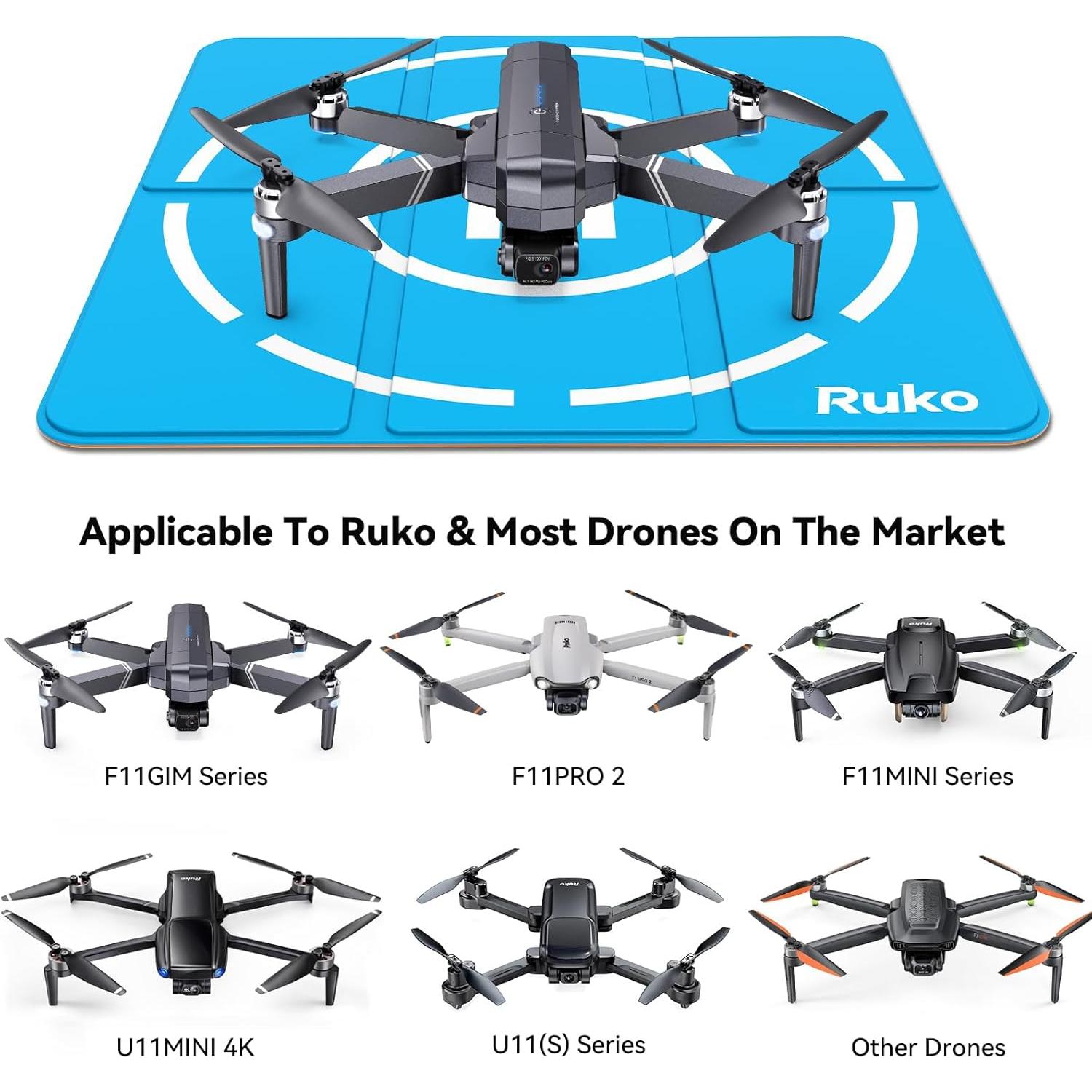 Plataforma de Aterrizaje Ruko H002 42.8cm Plegable Impermeable