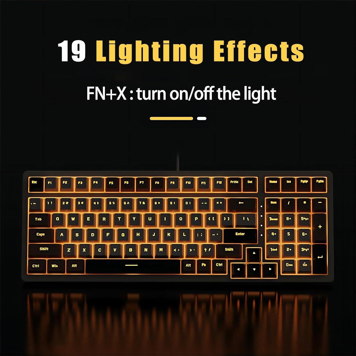 Teclado Mecánico Basaltech J80 TKL 100 Teclas RGB Interruptores Rojos