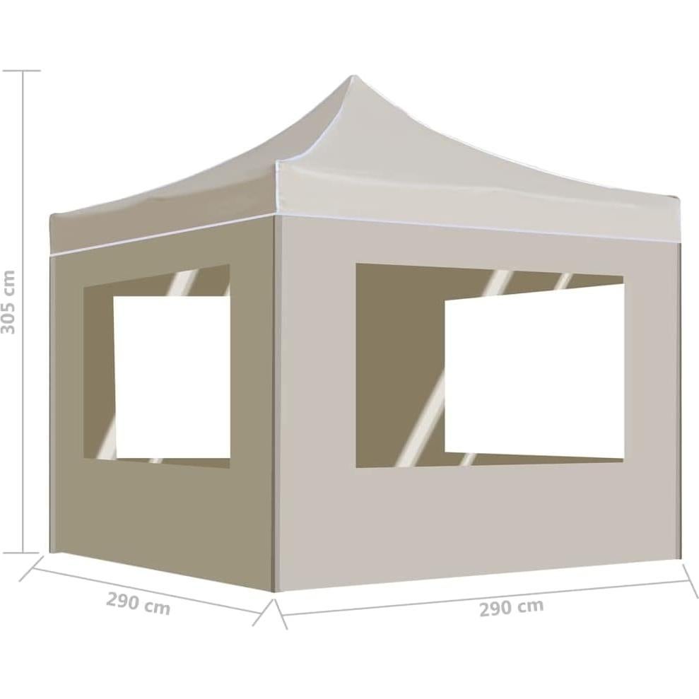 Carpa Plegable Profesional FUDUGEHMIOFWFJJ 2.9x2.9m Crema