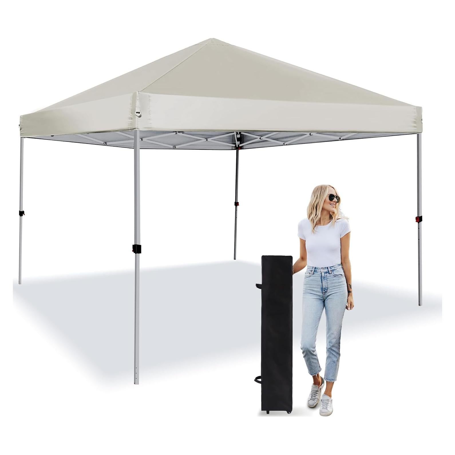 Carpa Plegable LANMOUNTAIN 2.44x2.44m Blanca, Resistente al Agua