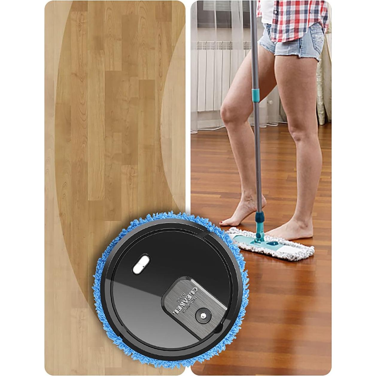 Robot Aspirador FALUSHAN Máquina de Mopa 2 en 1 Negro