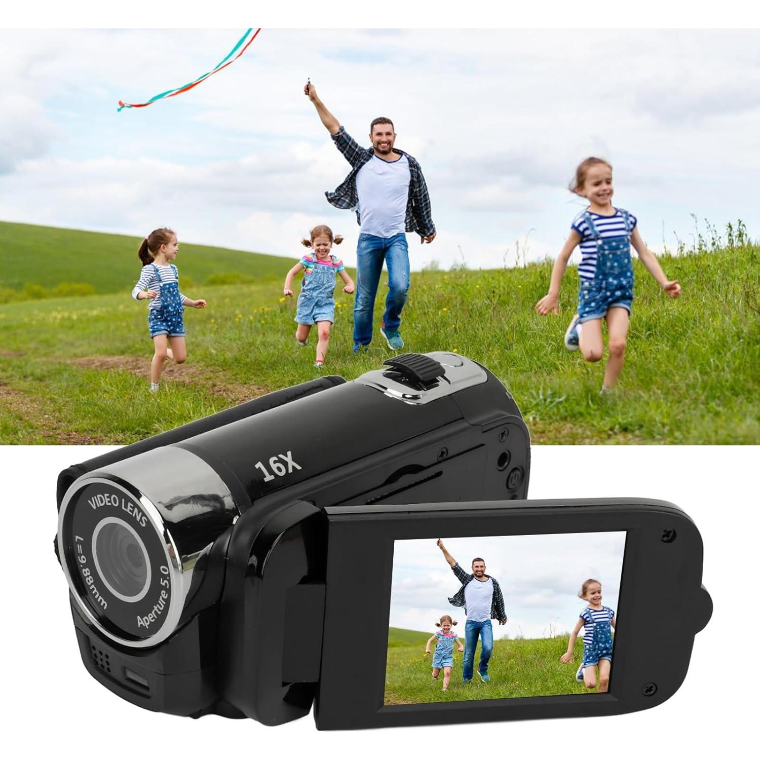 Cámara Digital Focket 16MP 1080P Pantalla 2.4" Zoom 16X