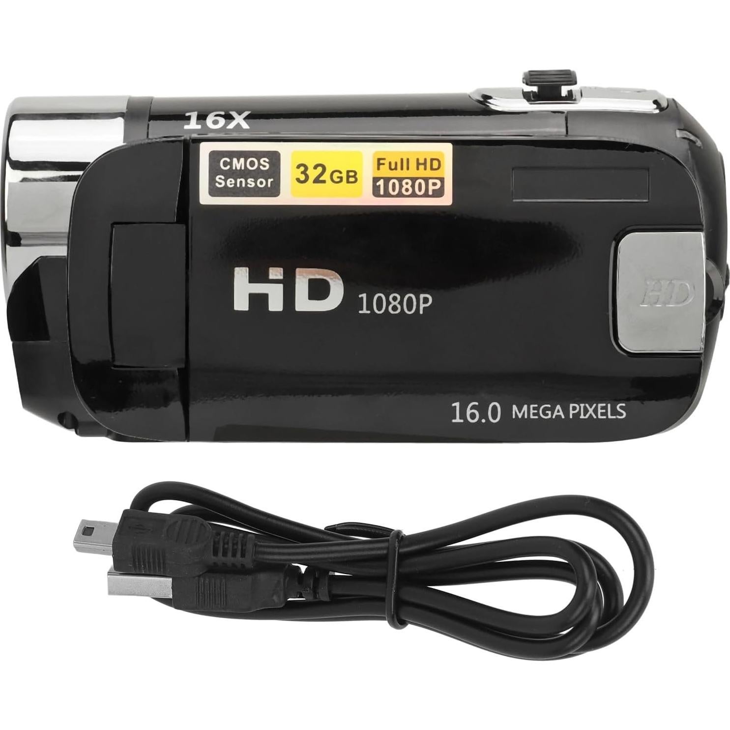 Cámara Digital Focket 16MP 1080P Pantalla 2.4" Zoom 16X